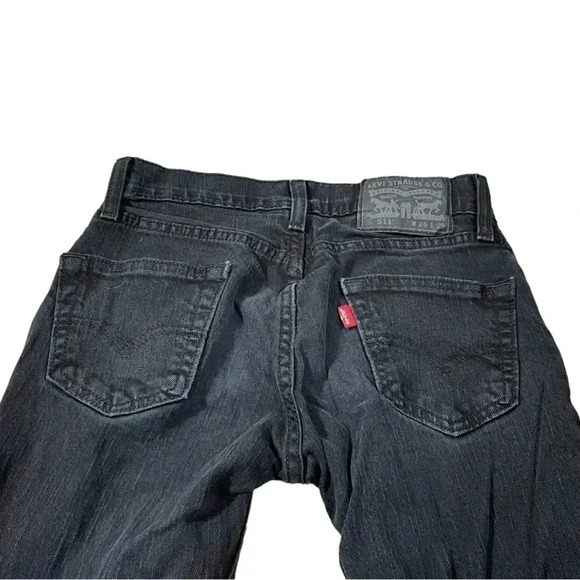 Levi’s 511  Black Straight Leg Jeans Size 26 - Picture 5 of 10